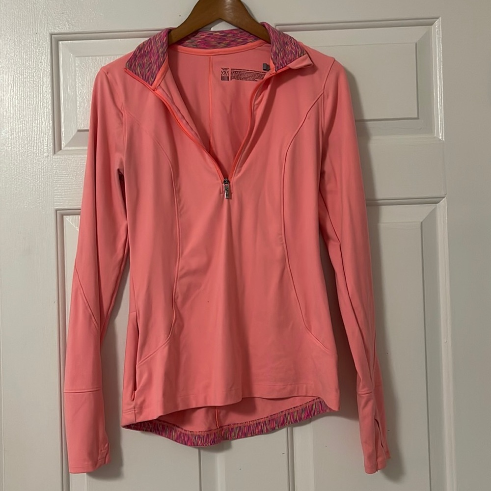 Small VSX Coral 3/4 Zip Sport Jacket